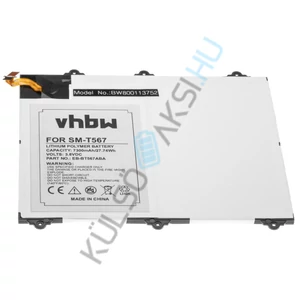 VHBW táblagép csere akkumulátor Samsung GH43-04535A, EB-BT567ABA - 6000 mAh 3,8 V Li-polimer