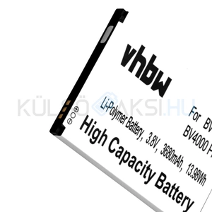 VHBW Telefon akkumulátor akku Blackview BV4000, BV4000 Pro - 3680mAh, 3.8V, Li-polymer