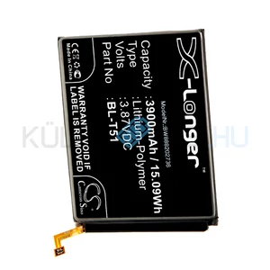 Batéria mobilného telefónu VHBW LG BL-T51, EAC64788701 - 3900mAh, 3.87V, Li-polymer