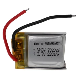 Modelársky nástroj VHWB, RC batéria - 220 mAh 3,7 V Li-polymér, bez konektora