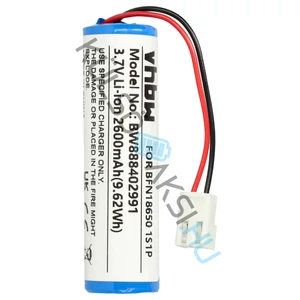 Csere akkumulátor  Leifheit BFN18650 1S1P  - 2600mAh, 3.7V, Li-Ion