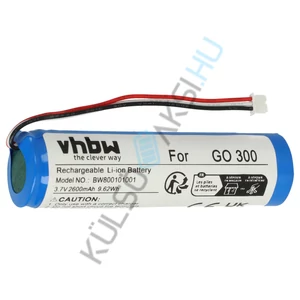 VHBW GPS csere akkumulátor VF5-höz - 2600 mAh, 3,7 V