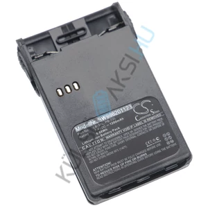 VHBW Radio Battery Replacement for Huntec PB200, LB-62L, PB-72L, LB-38L, PB400 - 1200 mAh 7.4 V Li-Ion + Belt Clip