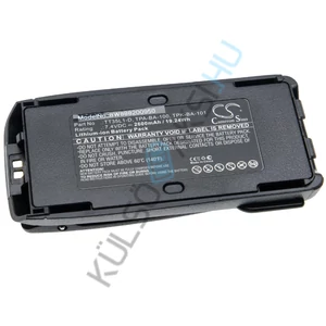 VHBW Radio Battery Replacement for Tait T03-00011-CAAA, TPK-BA-101, TPK-BA-100 - 2600 mAh 7.4 V Li-Ion + Belt Clip
