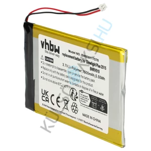 VHBW E-Book Replacement Battery for Tolino Shine 1, 3, 2 HD / Tolino Vision 2, 4 HD - 1500 mAh 3.7 V Li-polymer