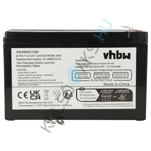 VHBW UPS Battery Replacement for APC RBC110 - 7200 mAh 12 V AGM