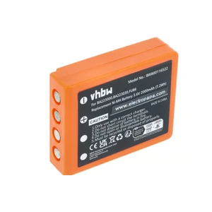 VHBW csere akkumulátor HBC BA223000 / BA223030 / FUA39 / FUB6 távirányítókhoz – 2000mAh 3.6V NiMH