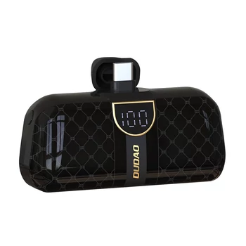 Dudao K20SC 5000 mAh power banka v tvare minitašky 2x USB-C - čierna