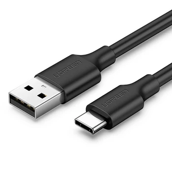 Ugreen USB - USB Type C adat és töltőkábel 3A 1m - Fekete(60116)