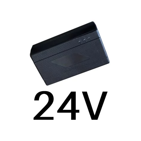 Nabíjačka na akumulátory s okrúhlym konektorom 24V 1,8A, 2-pólová, pre uzavreté olovené akumulátory, gélové akumulátory, elektrické bicykle.