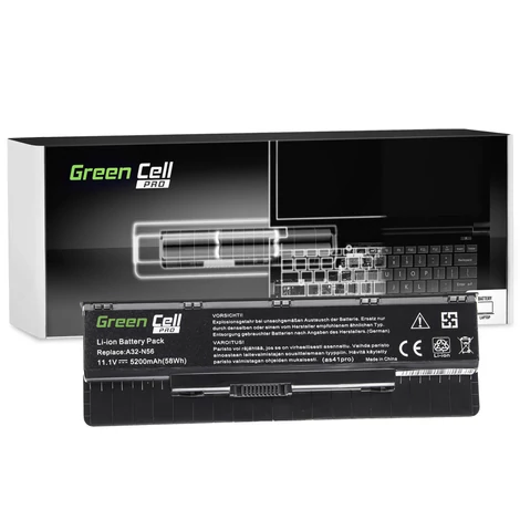 Green Cell Pro Laptop akkumulátor Asus G56 N46 N56 N56DP N56V N56VM N56VZ N76