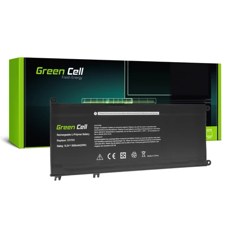 Green Cell Batéria pre notebook 33YDH Dell Inspiron G3 3579 3779 G5 5587 G7 7588 7577 7773 7778 7779 7786 Latitude 3380 3480 3490 3590