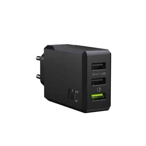 GreenCell 3 portos fali töltő (30W) - Gyorstöltős