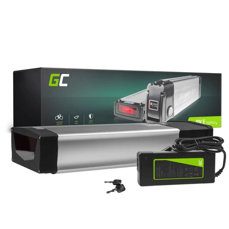 Green Cell Batéria E-Bike 36V 20Ah Li-Ion zadný nosič s nabíjačkou