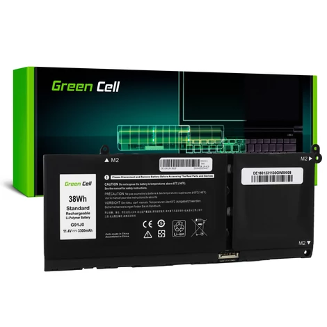 Zelená batéria G91J0 do Dell Latitude 3320 3330 3520 Inspiron 15 3511 3525 5510