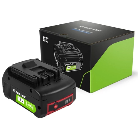 Green Cell akkumulátor Bosch 18V 5Ah elektromos kéziszerszámokhoz csereakkumulátor GBA 1600A002U5