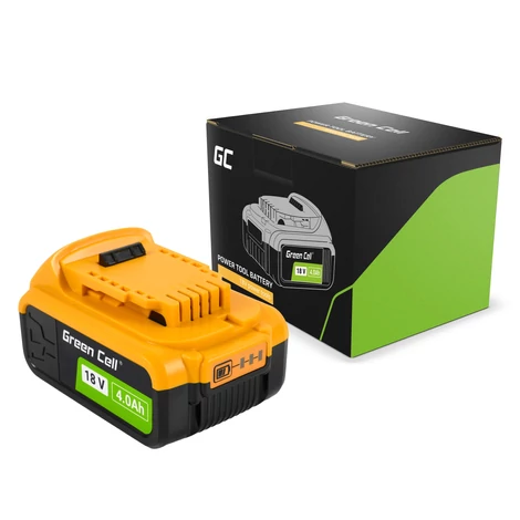 Zelená batéria pre DeWalt XR 18V ​​4Ah Náhradná batéria pre DCB184