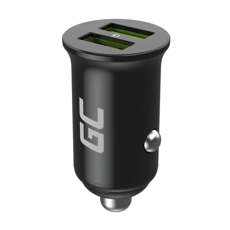 Green Cell PowerRide Nano 36 USB nabíjačka do auta 36W 2x USB-A, rýchle nabíjanie Ultra Charge, pre 12V a 24V zásuvky