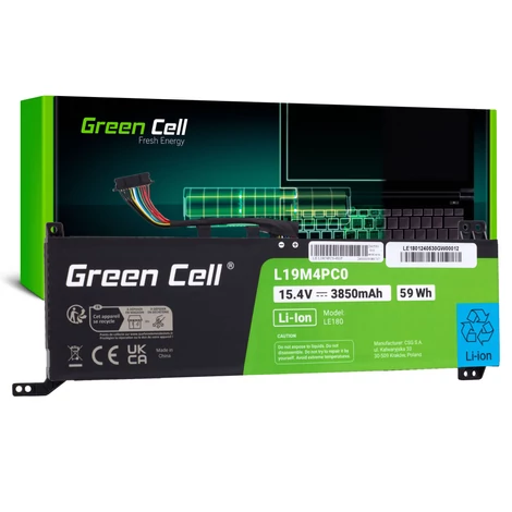 Zelená batéria L19M4PC0 do Lenovo Legion 5P-15IMH05 5P-15IMH05H 5-15IMH05 5-15IMH05H 5-15ARH05 5-15ARH05H