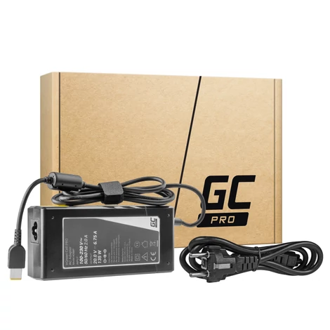 Green Cell Pro Laptop hálózati töltő Lenovo Y70 Y50-70 Y70 Y70-70 Y520 Y700 Z710 700-15ISK ThinkPad W540 T4 20V 6.75A 135W