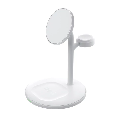 Greencell MagScape induktív töltőállvány 3 az 1-ben MagSafe iPhone, Apple Watch, AirPods és egyéb vezeték nélküli fejhallgatókhoz