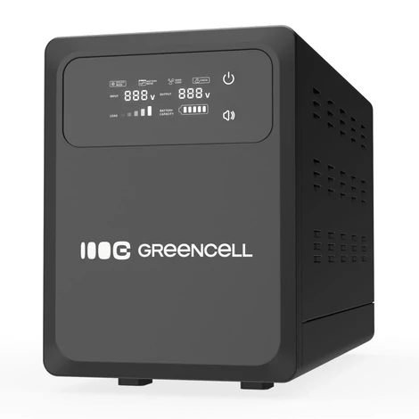 Green Cell Szünetmentes Tápegység UPS 2000VA 1200W LCD Kijelzővel