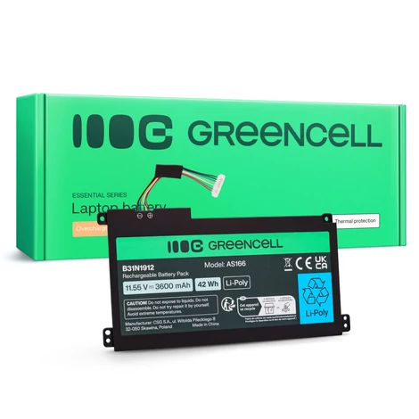 Greencell akkumulátor Asus C31N1912 / B31N1912 3HWPP ASUS VivoBook 14 E410MA, L410MA, E410KA, E510MA számára