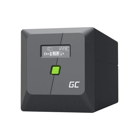 Greencell UPS núdzové napájanie 750VA 480W PowerProof s LCD displejom Čistý sínusový priebeh