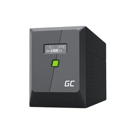 Greencell UPS Vészhelyzeti Áramellátás 1500VA 1050W PowerProof LCD kijelzővel Tiszta Szinuszhullám