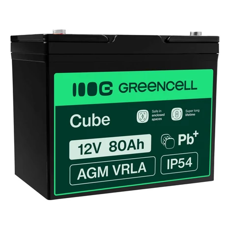 Green Cell AGM batéria 12V 80Ah