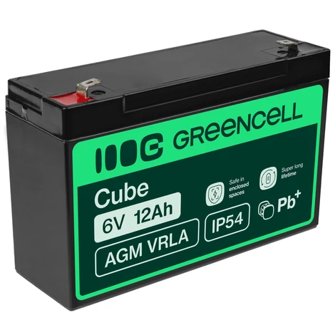 Green Cell AGM gélová batéria 6V 12Ah