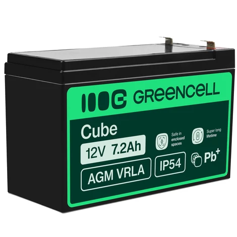 Green Cell AGM gélová batéria 12V 7,2Ah