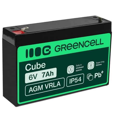 Green Cell AGM gélová batéria 6V 7Ah