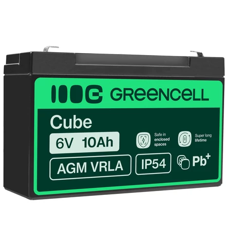 Green Cell AGM akkumulátor VRLA 6V 10 Ah
