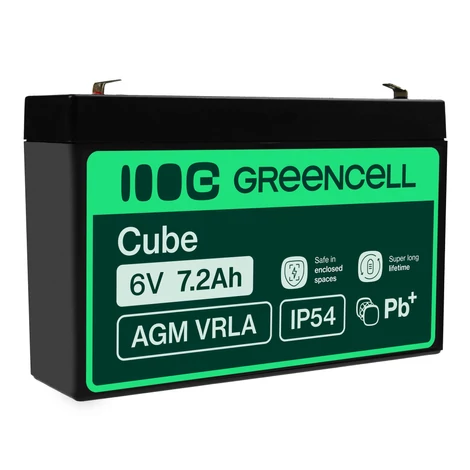 Green Cell AGM batéria 6V 7,2Ah