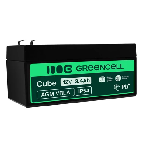Green Cell AGM akkumulátor/akku 12V 3.4Ah