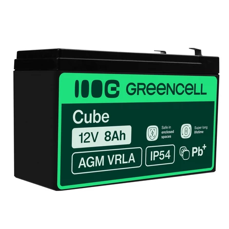 Green Cell AGM batéria 12V 8Ah