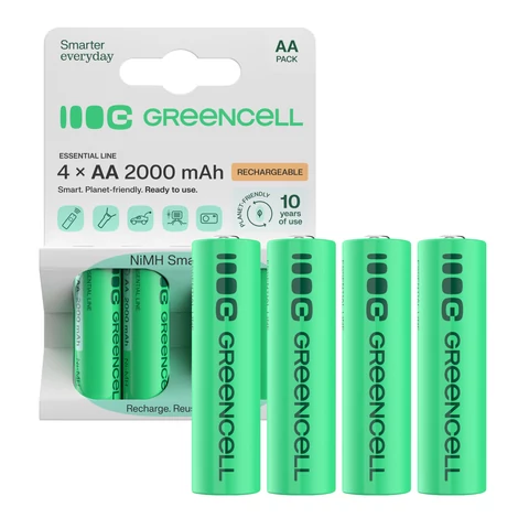 Batéria Green Cell 4x AA HR6 2000mAh