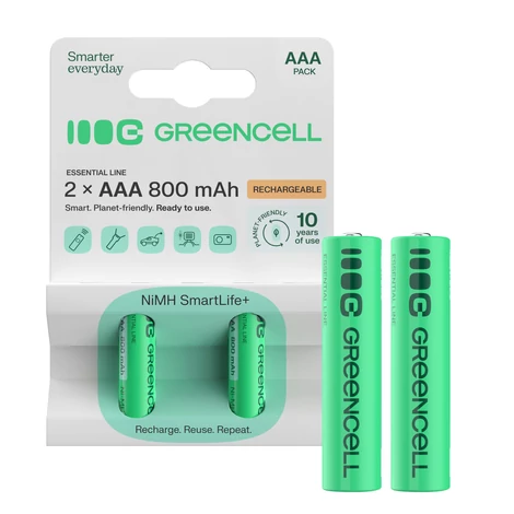Green Cell 2x batéria AAA HR03 800mAh