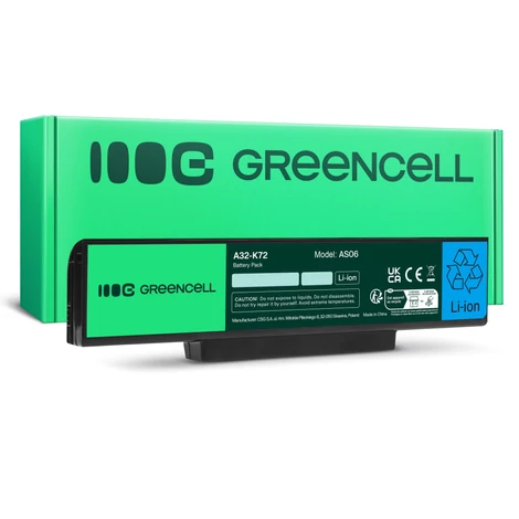 Green Cell Batéria pre notebooky Asus N71 K72 K72J K72F K73SV N71 N73 N73S N73SV X73S