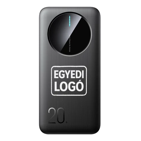 S JEDINEČNÝM LOGOM Joyroom Powerbank JR-PBF14 20000mAh 2.4A 2x USB-A 1x USB-C - čierna