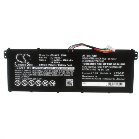 Cameron Sino 3000mAh Acer Chromebook 13 CB5-311,Aspire E3,Aspire E3-111,Aspire V3,Aspire V3-111,Aspire V3-111P,Aspire V5-122,Aspire V5,Aspire V5-132,Aspire V5-132P Batéria