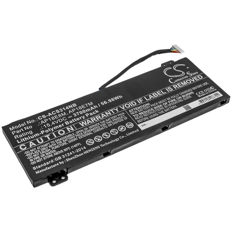 Cameron Sino 3700mAh Acer Nitro 5 AN515-43-R41A,Nitro 5 AN515-54-79FV,Aspire Nitro 5 AN515-54-72B7,Nitro 5 AN517-51-792G,Nitro 5 AN515-54-563Y,ConceptD 5 Pro CN515-71P-74W1,Nitro 5 AN517-52-76JR,Nitro 5 AN515-54-56SA,Nitro 5 AN515-43-R19J,Nitro 5 AN517-52