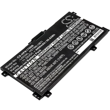 Cameron Sino 4400mAh HP Envy 17m,Envy 17M-AE0XX,Envy X360 15-CN0007NW,ZBook 15v G5 4QH58EA,Envy X360 15-BQ000NB,Envy 17-BW0019NF,Pavilion X360 15-CR0008NA,Envy X360 15-BP004NI,Envy X360 15-CN1017NL,Envy 17-AE098NZ Batéria