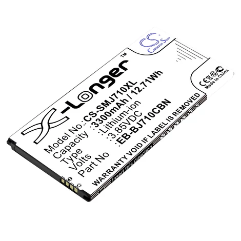 Cameron Sino 3300mAh Samsung SM-J7109,SM-J7108,Galaxy J7 6 Duos TD-LTE,Galaxy J7 2016,SM-J710MN/DS,Galaxy J7 Metal 2016 Duos LTE,SM-J710GN/DS,SM-J710K,SM-J710FN/DS,SM-J710F/DS Batéria