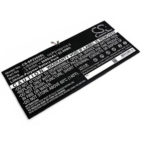 Cameron Sino 6000mAh Sony Xperia Tablet Z2,Xperia Tablet Z2 TD-LTE,SOT21,Castor,SGP551,SGP521,SGP511,SGP541,SGP512,SGP561 Batéria