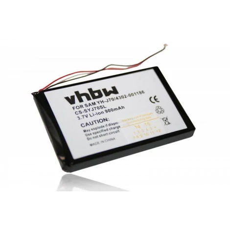 Náhradná batéria pre MP3 prehrávač VHBW pre Samsung 4302-001186, PPSB0510A, PPSB0503 - 900 mAh 3,7 V Li-Ion