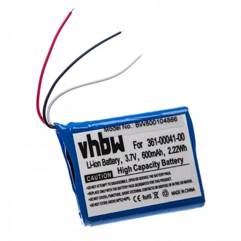 VHBW okosóra csere akkumulátor Garmin 361-00041-00 - 600 mAh 3,7 V Li-Ion