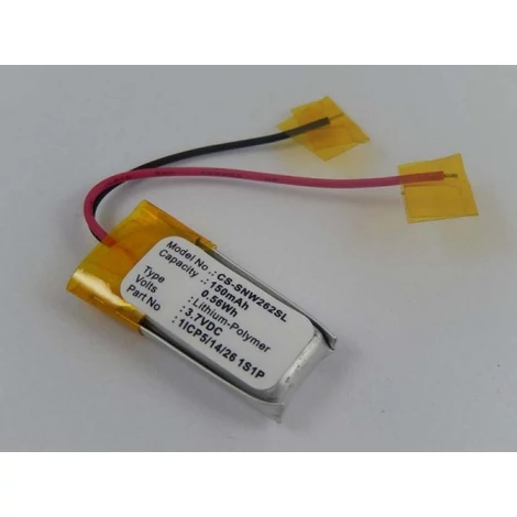 Náhradná batéria MP3 prehrávača VHBW pre 1ICP5/14/26 1S1P - 150 mAh 3,7 V Li-polymer