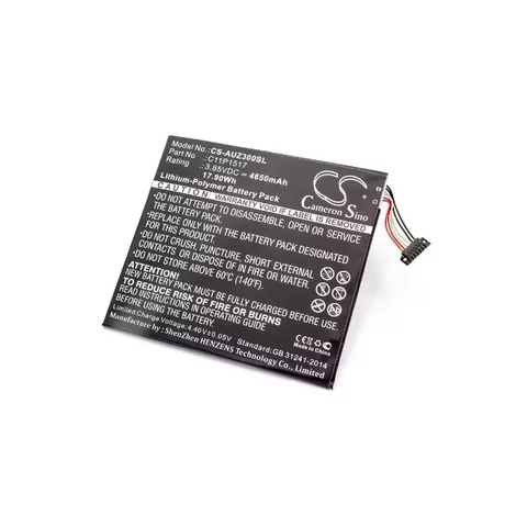 VHBW táblagép csere akkumulátor Asus C11P1517, 0B200-01580200 - 4650 mAh 3,85 V Li-polimerhez